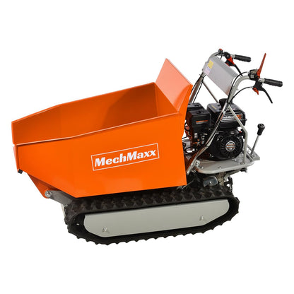 MechMaxx 1100Lbs Loading Battery Powered Barrow Electric Mini Dumper Dump Cart Wheel Barrow, with 30W Light, 1000W 48V Brushless DC Motor, LED Display Screen, Model E50 (Red)
