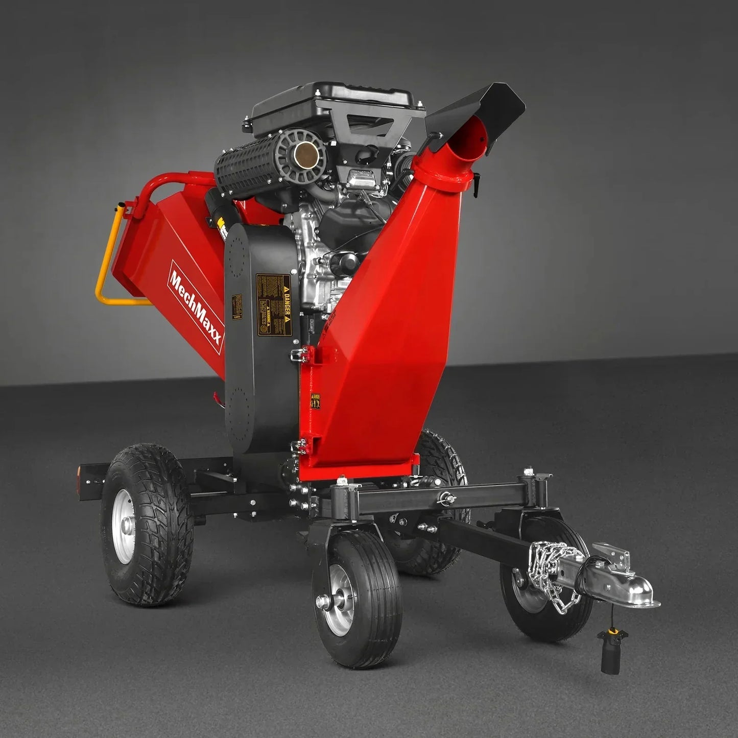 8 inch ZONSEN E-Start 1000cc 35hp Gas Powered 4 - Wheel Drum Wood Chipper with Taillight , B200