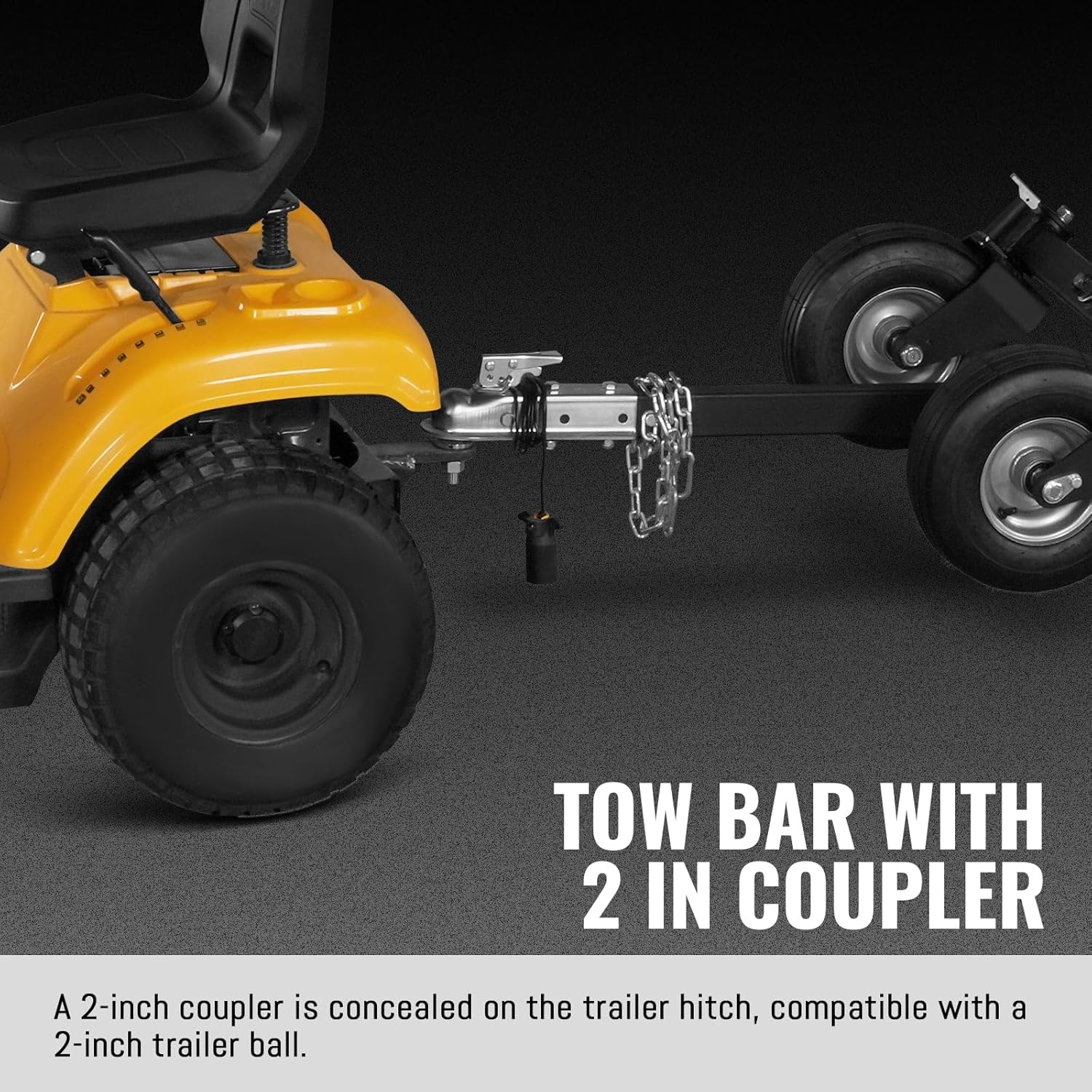 MechMaxx 6 inch ZONSEN 459cc 15hp E-Start Gas Powered 4-Wheels Wood Chipper Shredder Mulcher with Towbar/Tail Light/Emergency Stop Button/Stop Bar, Model B150 Yellow