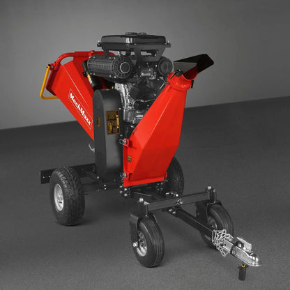 8 inch ZONSEN E-Start 1000cc 35hp Gas Powered 4 - Wheel Drum Wood Chipper with Taillight , B200