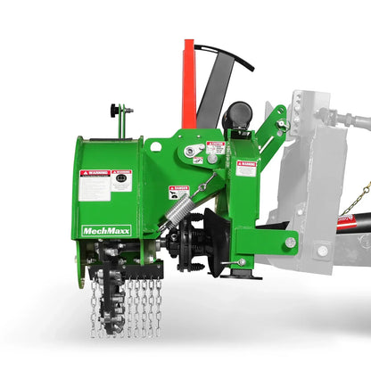 3-Point PTO Stump Grinder with 34 Carbide Teeth (PTO Shaft Included with Slip Clutch),  for 15-45HP Tractor,  SG24PRO