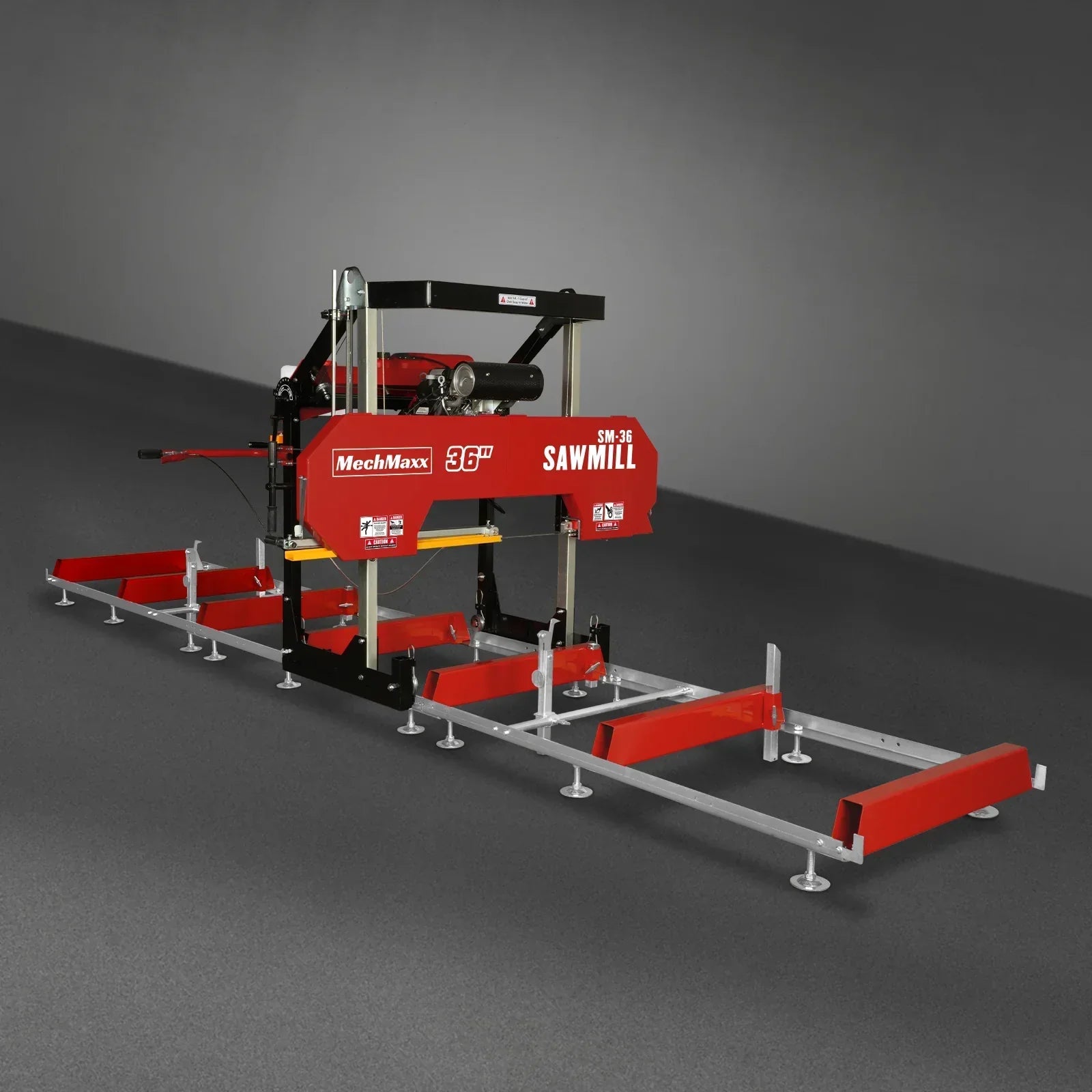 36" MAX Portable Sawmill,  25HP 688cc HONDA GX690 V-Twin Engine,  35" Board Width,  20' Track Length,  (10 x Blades Included),  SM-36HMAX