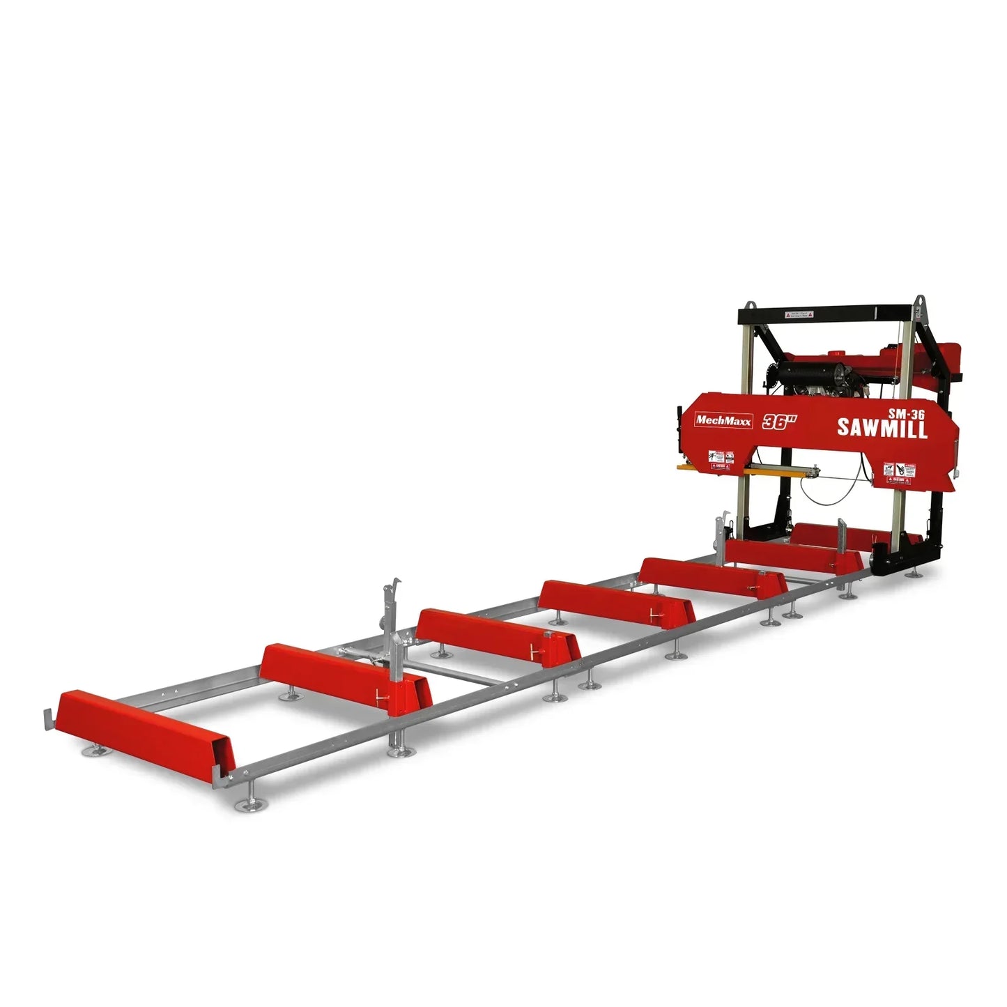36" MAX Portable Sawmill,  25HP 688cc HONDA GX690 V-Twin Engine,  35" Board Width,  20' Track Length,  (10 x Blades Included),  SM-36HMAX