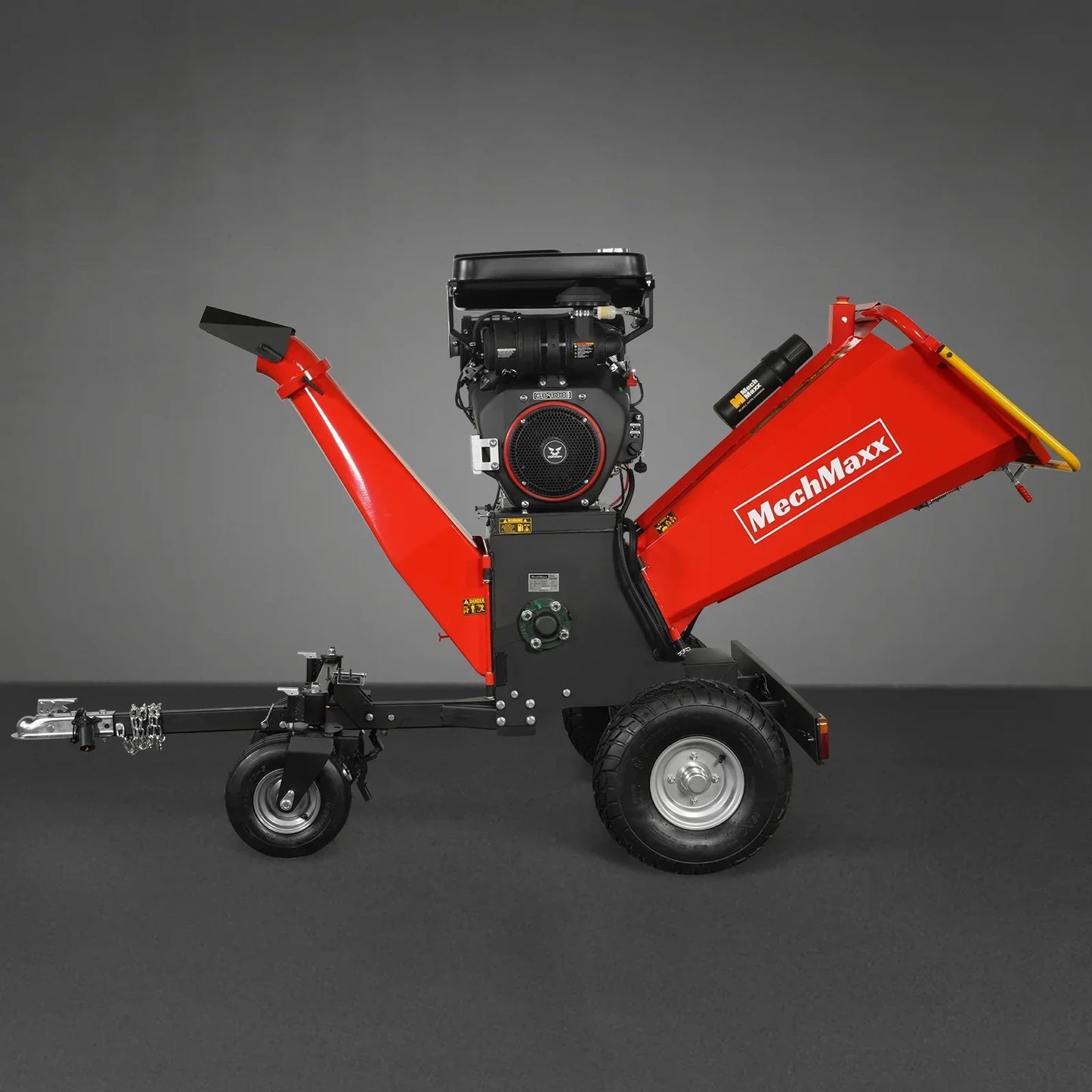 8 inch ZONSEN E-Start 1000cc 35hp Gas Powered 4 - Wheel Drum Wood Chipper with Taillight ,  B200