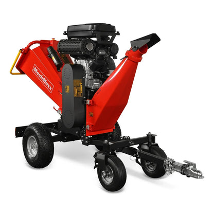 8 inch ZONSEN E-Start 1000cc 35hp Gas Powered 4 - Wheel Drum Wood Chipper with Taillight ,  B200